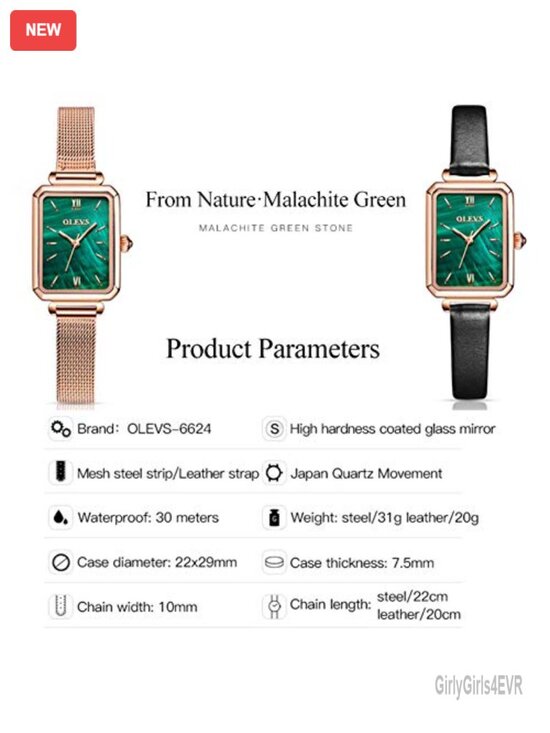 Luxury Square Face Watch - Retro Gold Stainless Steel Mesh Band Analog Quartz